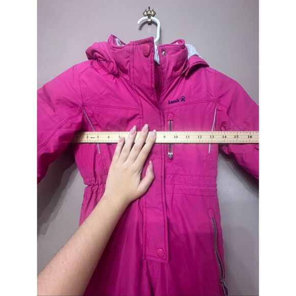 Kamik Lazer Hot Pink One Piece Snowsuit Toddler Girl's 3T - Picture 8 of 12